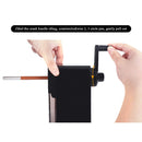 Hand Crank Mechanical Art Student Pencil Sharpeners Tool Office School Supplies(Black)