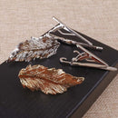 Copper Tie Clip Clothing Accessories, Style:Black Feather Pen