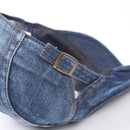 Men / Women Stitching Washed Denim Beret, Size:Adjustable(Dark Blue)