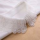 Polyester Hollow Fake Collar Shirt Fake Collar(White)