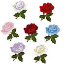 10 PCS Rose Series Embroidery Stickers DIY Dress Cheongsam Patch Stickers(Beige)
