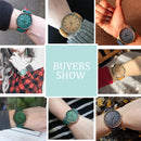 Denim Design Leather Strap Quartz Watches for Women(Green)