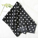 Spring Ladies Dots Pattern Silk ImitationSmall Scarf Square Scarf, Size:60 x 60cm(Red White Border)