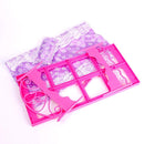 Mini Beautiful Plastic Bed Bedroom Furniture for Dolls Dollhouse Random Color Delivery