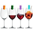 5 Sets Wine Glass Silicone Pineapple Mark Distinguisher Party Fruit Shape Cup Mark