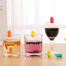 5 Sets Wine Glass Silicone Pineapple Mark Distinguisher Party Fruit Shape Cup Mark