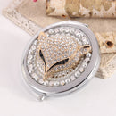 Personalized DIY Rhinestone Portable Makeup Mirror Double Mirror