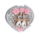 Hand-made DIY Creative Mirror Heart-shaped Double-side Makeup Mirror