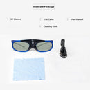 Active Shutter Rechargeable 3D Glasses Support 96HZ/120HZ/144HZ For XGIMI Z4X Z5 H1 JmGo G1 G3 X1 BenQ Acer & DLP LINK Projector