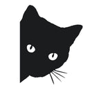 10 PCS CAT FACE PEERING Pet Cat Car Sticker Decals , Size: 12x15cm