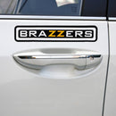 10 PCS BRAZZERS Car Sticker Auto Decals foe Car Styling, Size: 4.9x22.5cm