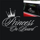 Princess Baby Pattern Car Decal Reflective Laser Vinyl Car Sticker, Size: 16.5x10.9cm(Silver)