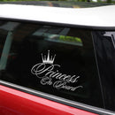 Princess Baby Pattern Car Decal Reflective Laser Vinyl Car Sticker, Size: 16.5x10.9cm(Silver)