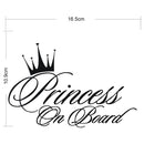 Princess Baby Pattern Car Decal Reflective Laser Vinyl Car Sticker, Size: 16.5x10.9cm(Laser)