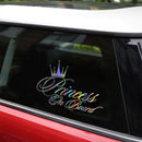 Princess Baby Pattern Car Decal Reflective Laser Vinyl Car Sticker, Size: 16.5x10.9cm(Laser)
