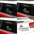 Princess Baby Pattern Car Decal Reflective Laser Vinyl Car Sticker, Size: 16.5x10.9cm(Laser)