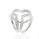 Scarf Buckle Accessories Brooch Simple Three Square Crystal Shawl(Silver)