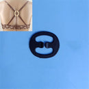 100 PCS Underwear Accessories Bra Non-slip Buckle Invisible Buckle, Style:Oval(Black)