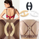 100 PCS Underwear Accessories Bra Non-slip Buckle Invisible Buckle, Style:Oval(White)