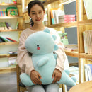 30-60CM Dinosaur Plush Toys Cute Stuffed Soft Animal Doll for Baby Kids Cartoon Toy Classic Gift(blue)