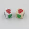 10 PCS Acrylic Carved Round Corner Poker Dice Bar Family Party Game Props(Yellow)