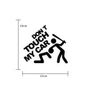 10 PCS Dont Touch My Car Pattern Car Sticker Window Decal, Size: 22x19cm(Black)