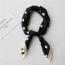 Summer Women Silk Dot Print Professional Square Scarf Small Scarf, Size:70 x 70cm(Dot Black)