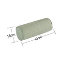 2 PCS Maternity Pillow Cotton Linen Neck Headrest Body Pillow Seat Backrest Sleeping Pillow, Size:15x40cm(Wine)