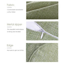 2 PCS Maternity Pillow Cotton Linen Neck Headrest Body Pillow Seat Backrest Sleeping Pillow, Size:15x40cm(Wine)
