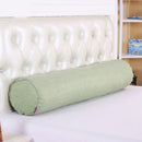 2 PCS Maternity Pillow Cotton Linen Neck Headrest Body Pillow Seat Backrest Sleeping Pillow, Size:15x40cm(Wine)