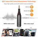 2 in 1 Car Hands-free Bluetooth Adapter 5.0 Bluetooth Receiver One To Two, Supports APTX / APTX LL