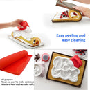2 PCS Non-stick Cake Pad Swiss Roll Pad Baking Tools For Cakes Silicone Mat(Orange)
