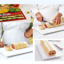 2 PCS Non-stick Cake Pad Swiss Roll Pad Baking Tools For Cakes Silicone Mat(Orange)