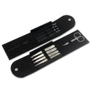 5 PCS / Set Eyebrow Beauty Tools Eyebrow Tweezers Vlip(Black)