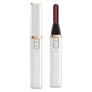 Eyelash Curler Electric Rechargeable Heating Beauty Tool Shaping Eyelash Curler(White)