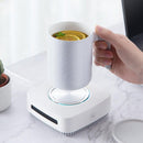 Cold and Warm Dual-use Constant Temperature Refrigeration Intelligent Cup Thermos Cup, Capacity:450ml, US Plug(White)