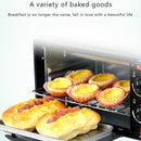 3 in 1 Electric Breakfast Machine Multifunction Coffee Maker + Frying Pan + Mini Oven Household Bread Pizza Oven(Black)