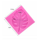 2 PCS DIY Tree Leaf Fondant Mould Chocolate Cake Decorating Mould(Pink)