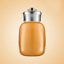 Mini Cute Coffee Vacuum Flasks Thermos Stainless Steel Cup Travel Drink Water Bottle Thermoses Mugs 280ML(Orange)