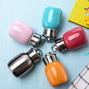 Mini Cute Coffee Vacuum Flasks Thermos Stainless Steel Cup Travel Drink Water Bottle Thermoses Mugs 280ML(Orange)