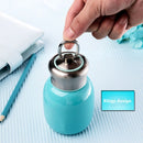 Mini Cute Coffee Vacuum Flasks Thermos Stainless Steel Cup Travel Drink Water Bottle Thermoses Mugs 280ML(Orange)
