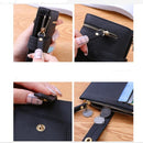 Women Two-folding Wallet Multi-function Clutch Bag Small Wallet(Sky Blue)