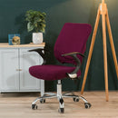 Universal Stretch Office Chair Cover, Size:Back Cover + Cushion Cover(Purple)
