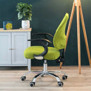 Universal Stretch Office Chair Cover, Size:Back Cover + Cushion Cover(Leaf Yellow)