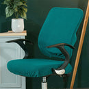 Universal Stretch Office Chair Cover, Size:Back Cover + Cushion Cover(Dark Blue)