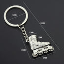 Creative Simulation Skates Keychain Personalized Pendant Gift(Gold)