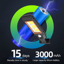 60 LED Solar Lamp Body Induction Wall Lamp LED Outdoor Waterproof Lighting Street Lamp(Orange Edge)