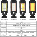 60 LED Solar Lamp Body Induction Wall Lamp LED Outdoor Waterproof Lighting Street Lamp(Green Edge)