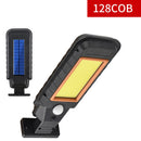 128 COB Solar Lamp Body Induction Wall Lamp LED Outdoor Waterproof Lighting Street Lamp(Orange Edge)