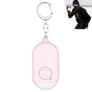 130dB IP44 Waterproof Rechargeable Anti-wolf Alarm Flashlight Intelligent Personal Alarm, English Packaging(Pink)
